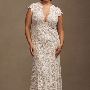 Anthropologie BHLDN W.Too Watters Philomene gown 20w